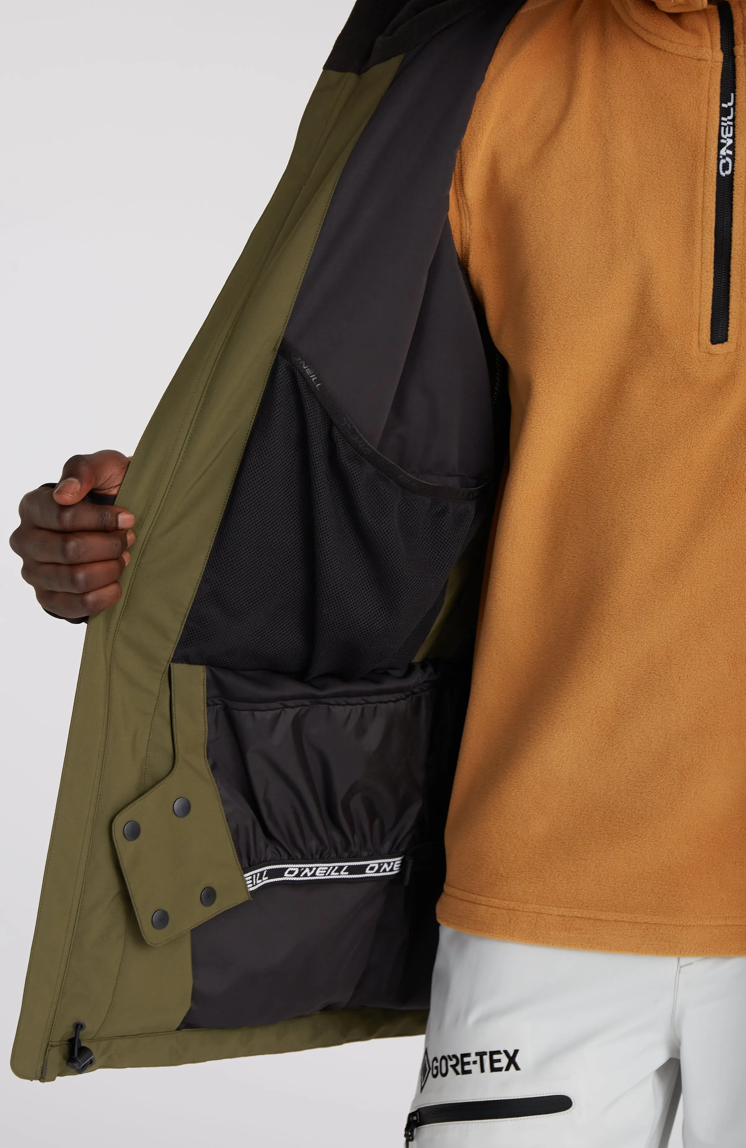 GORE-TEX Psycho Tech Snow Jacket | Rich Caramel Colour block