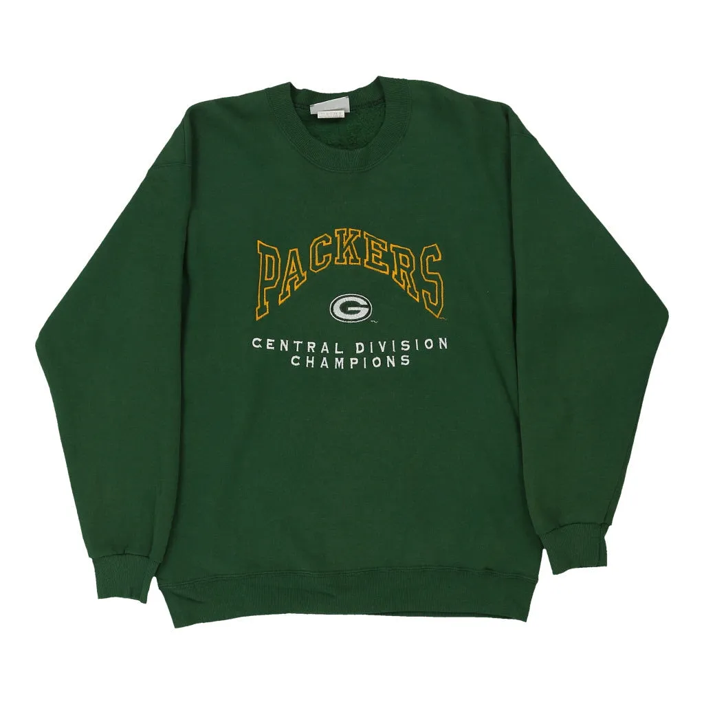 Green Bay Packers Lee NFL Hoodie - Large Green Cotton Blend