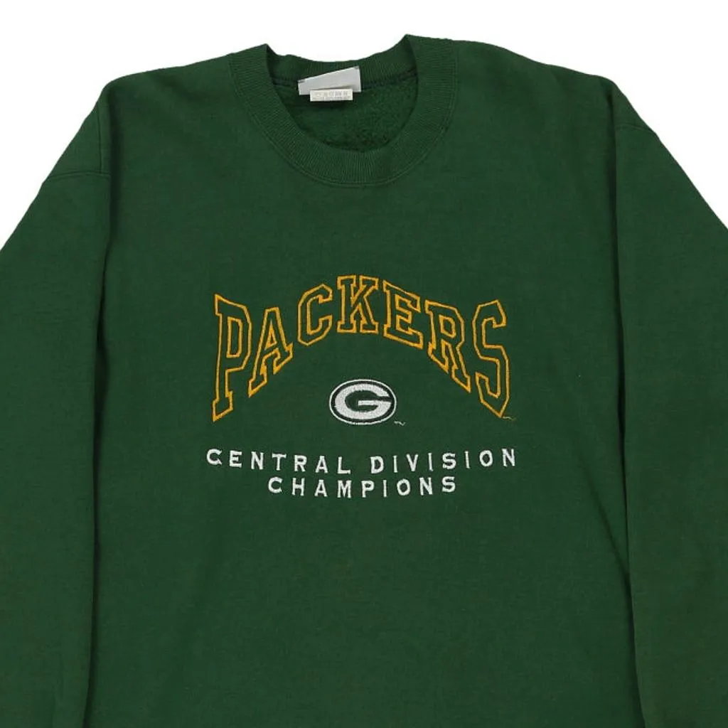 Green Bay Packers Lee NFL Hoodie - Large Green Cotton Blend