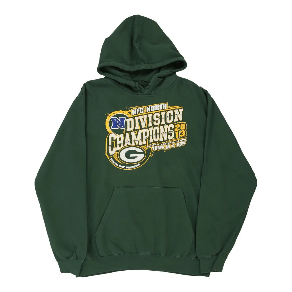 Green Bay Packers Nfl Hoodie - Large Green Cotton Blend