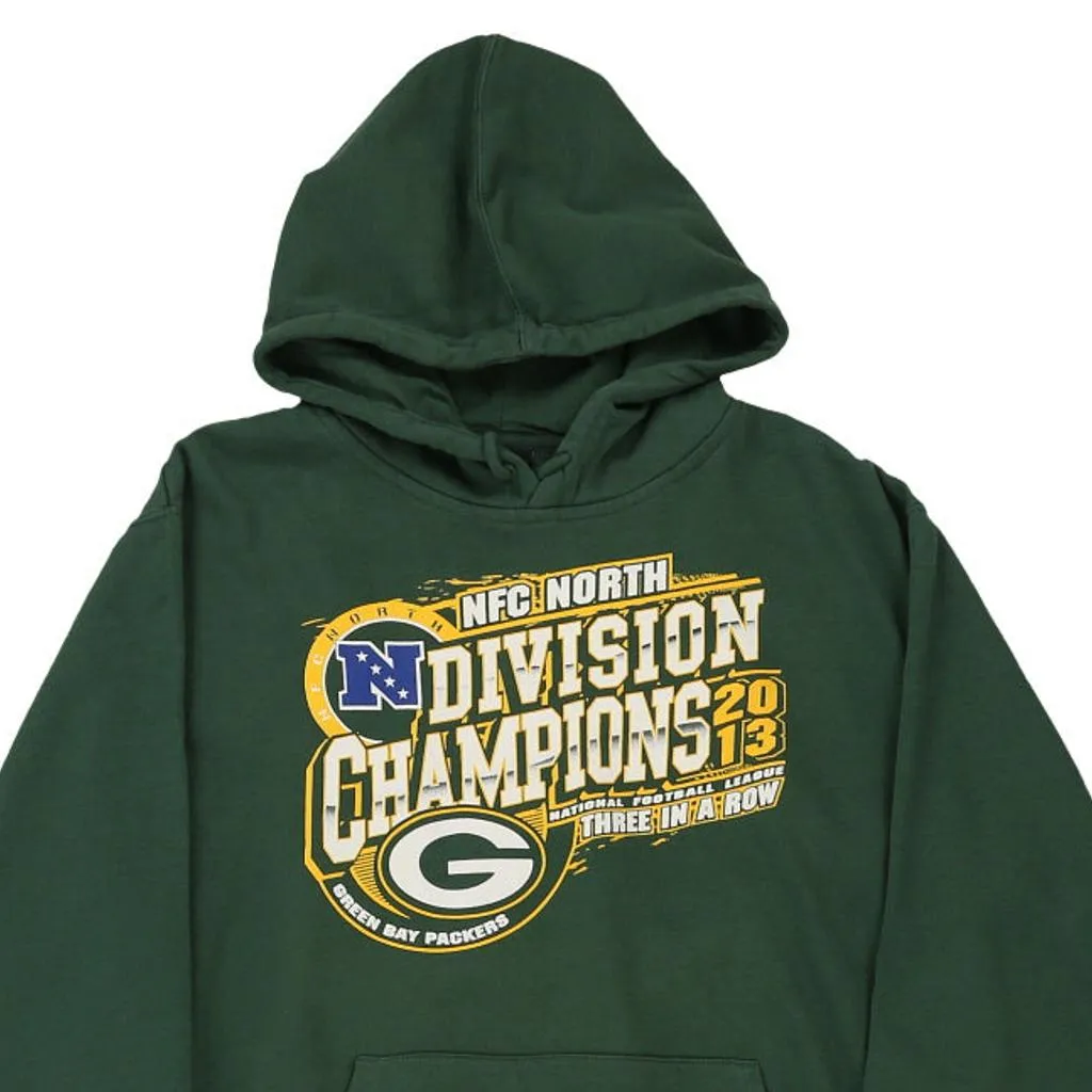 Green Bay Packers Nfl Hoodie - Large Green Cotton Blend