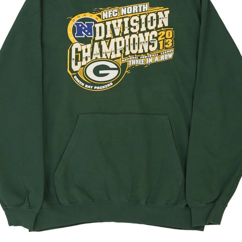 Green Bay Packers Nfl Hoodie - Large Green Cotton Blend