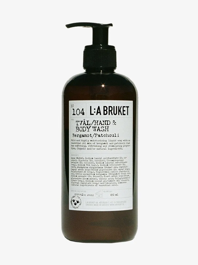 Hand & body wash bergamot patchouli