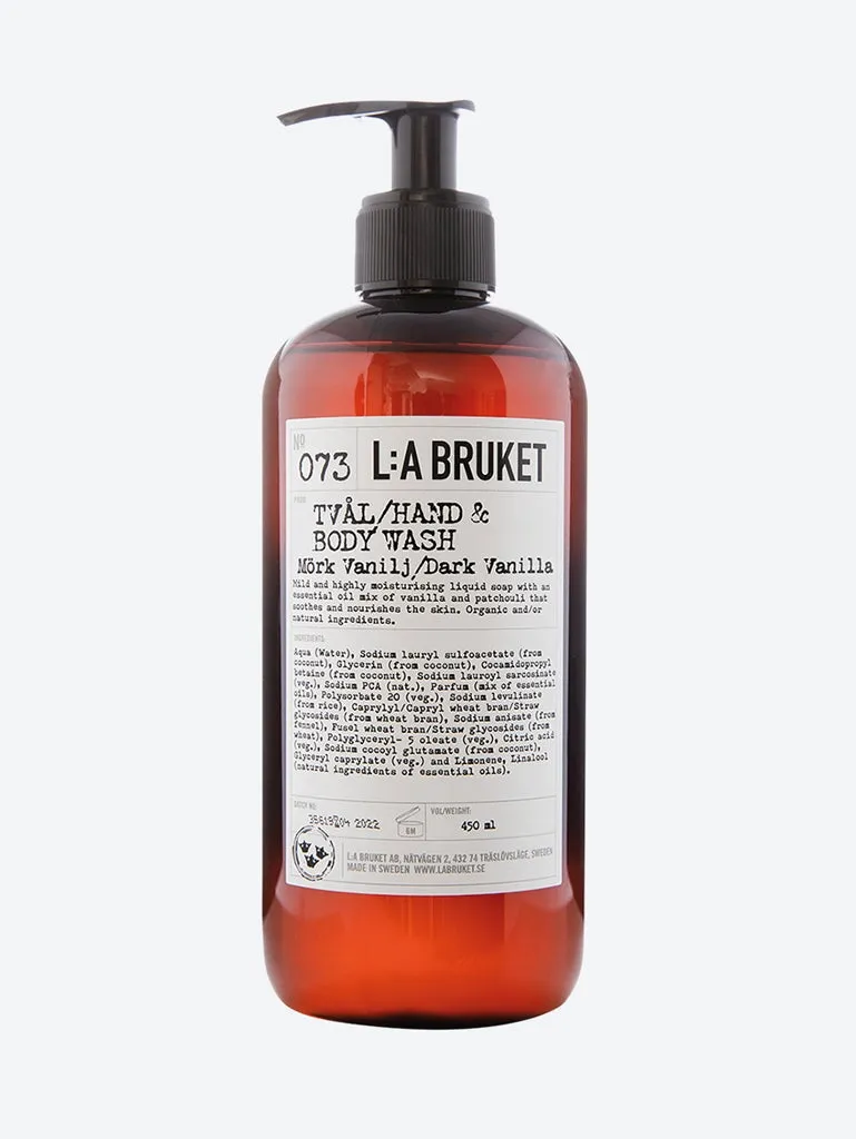 Hand & body wash dark vanilla
