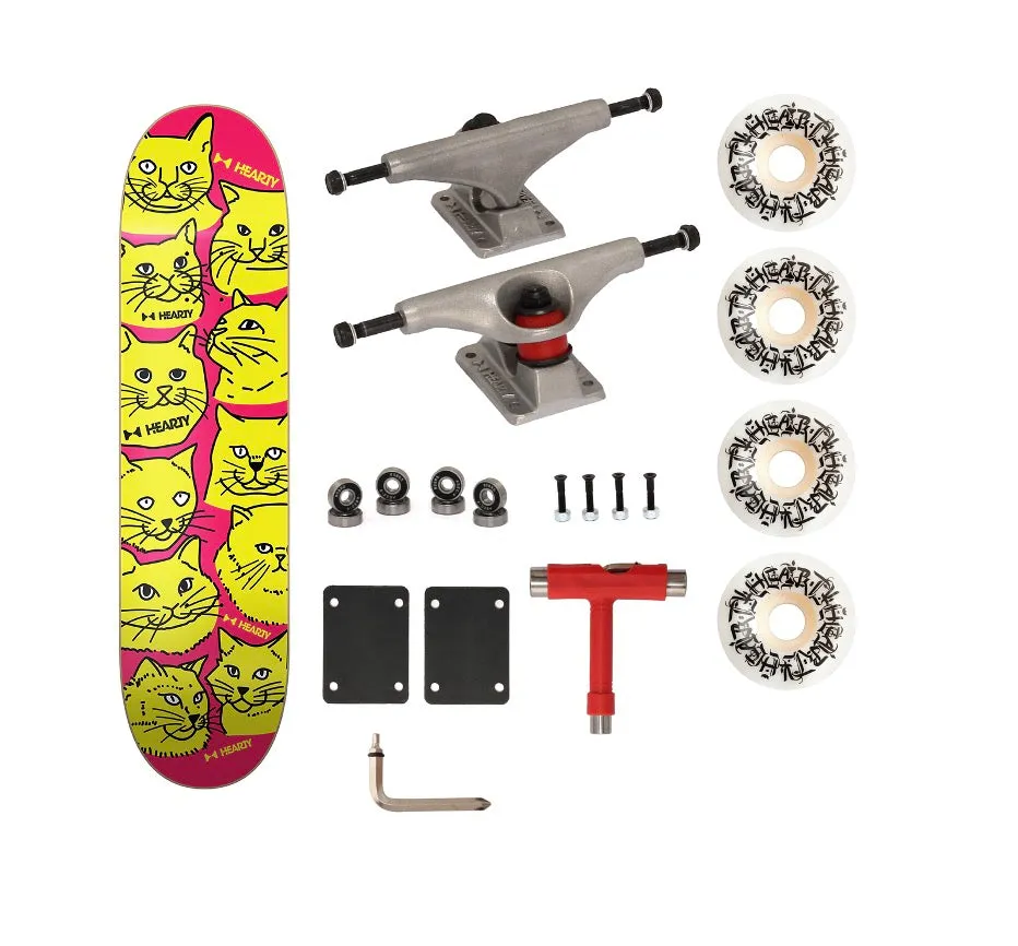 Hearty Pro-Complete Skateboard Pack- Unassembled- 8.0