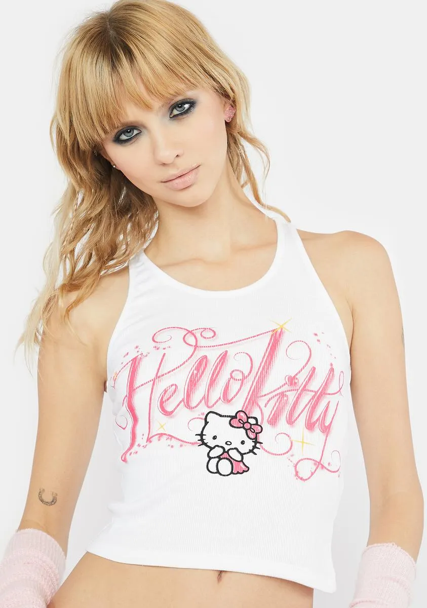 Hello Kitty Airbrush Graphic Tank-