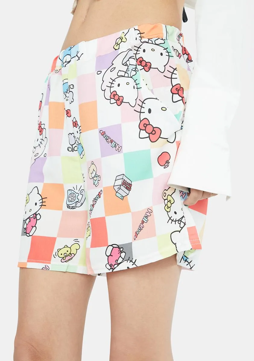 Hello Kitty Checkerboard Shorts-