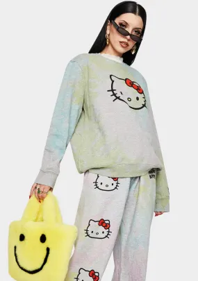 Hello Kitty Tie Dye Sweatshirt-