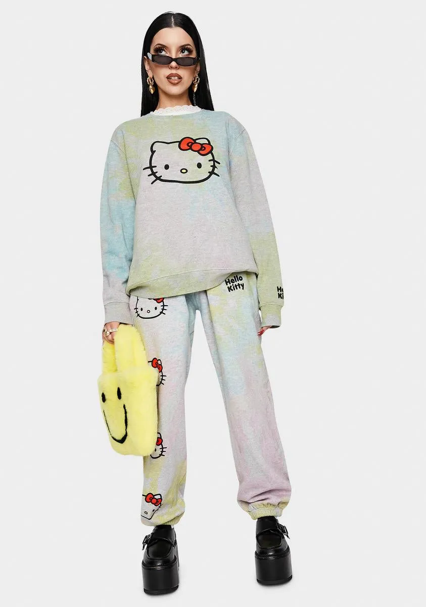 Hello Kitty Tie Dye Sweatshirt-