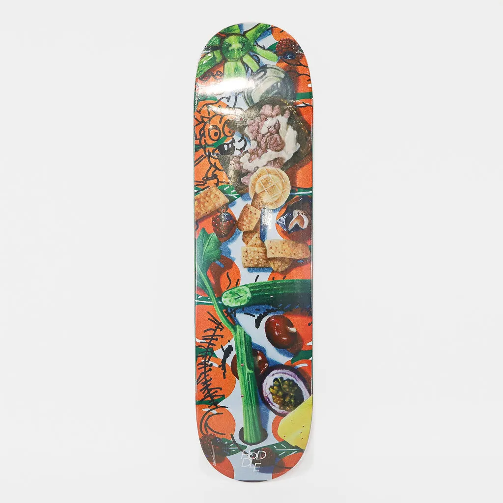 Hoddle Skateboards - 8.38 Orange Snack Report Skateboard Deck