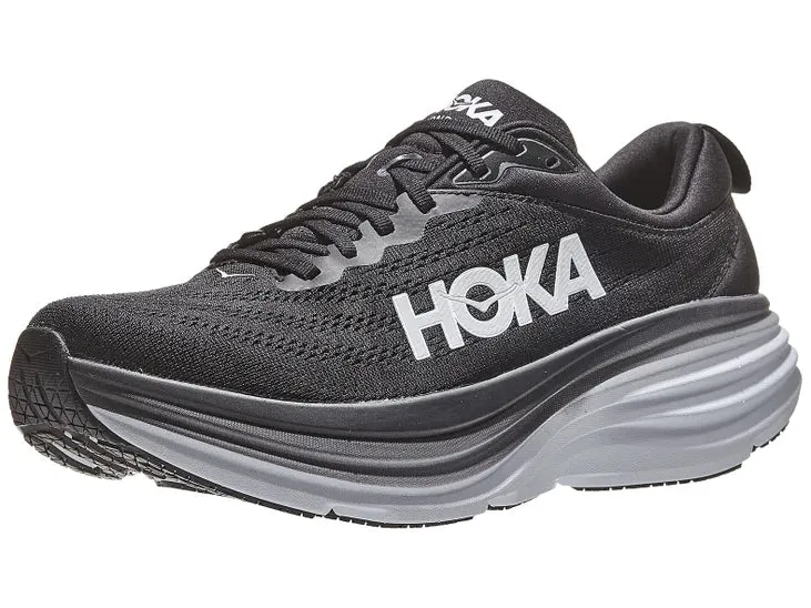 Hoka | Bondi 8 | Men's | Black/White