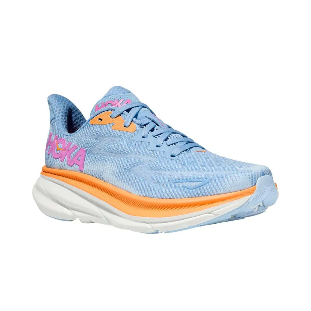 HOKA CLIFTON 9 AIRY BLUE/ICE WATER - WOMENS