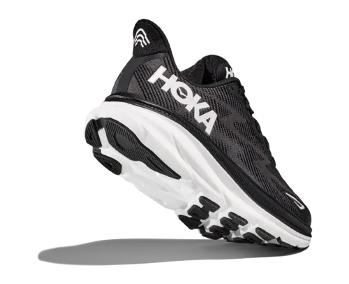 Hoka Clifton 9 Black White Men's