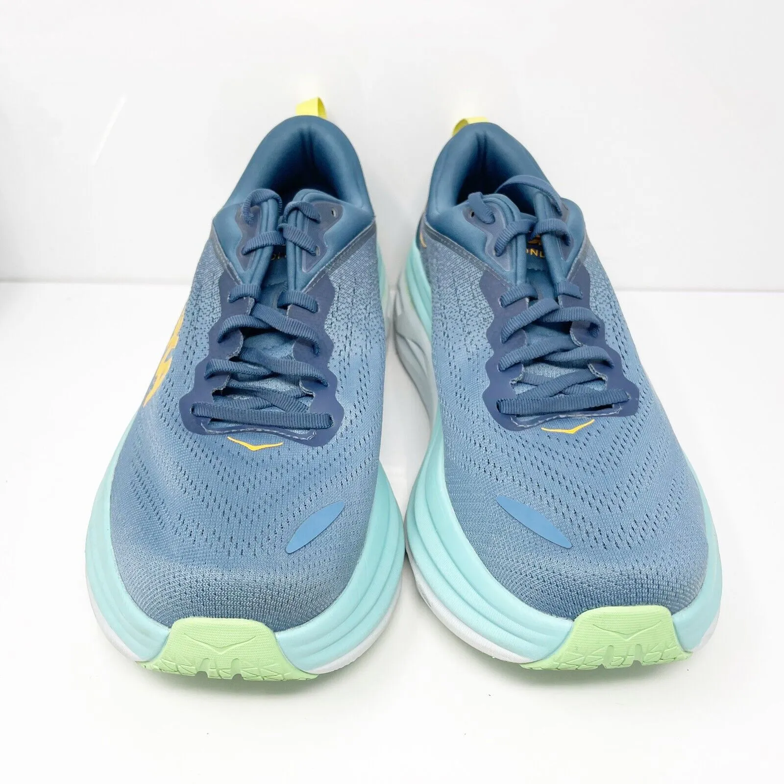 Hoka One One Mens Bondi 8 1123202 RHD Blue Running Shoes Sneakers Size 11.5 D