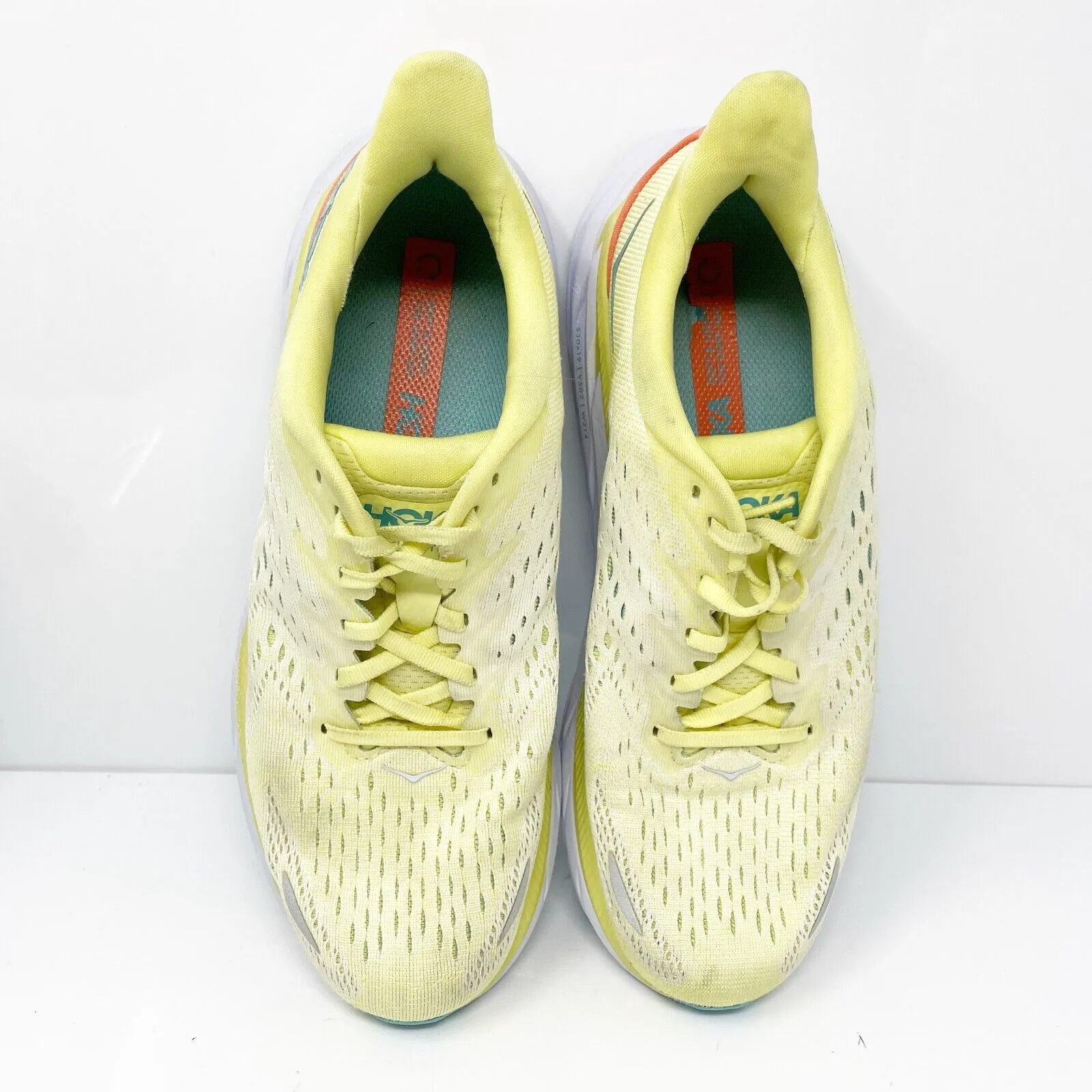 Hoka One One Womens Clifton 8 1119394 YPSC Yellow Running Shoes Sneakers 8.5 B