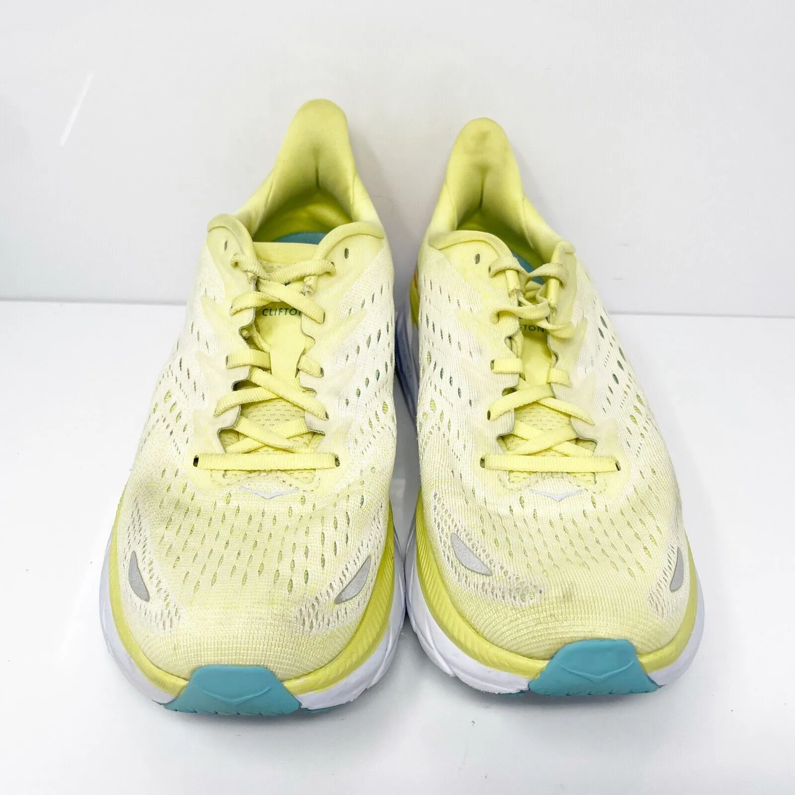 Hoka One One Womens Clifton 8 1119394 YPSC Yellow Running Shoes Sneakers 8.5 B