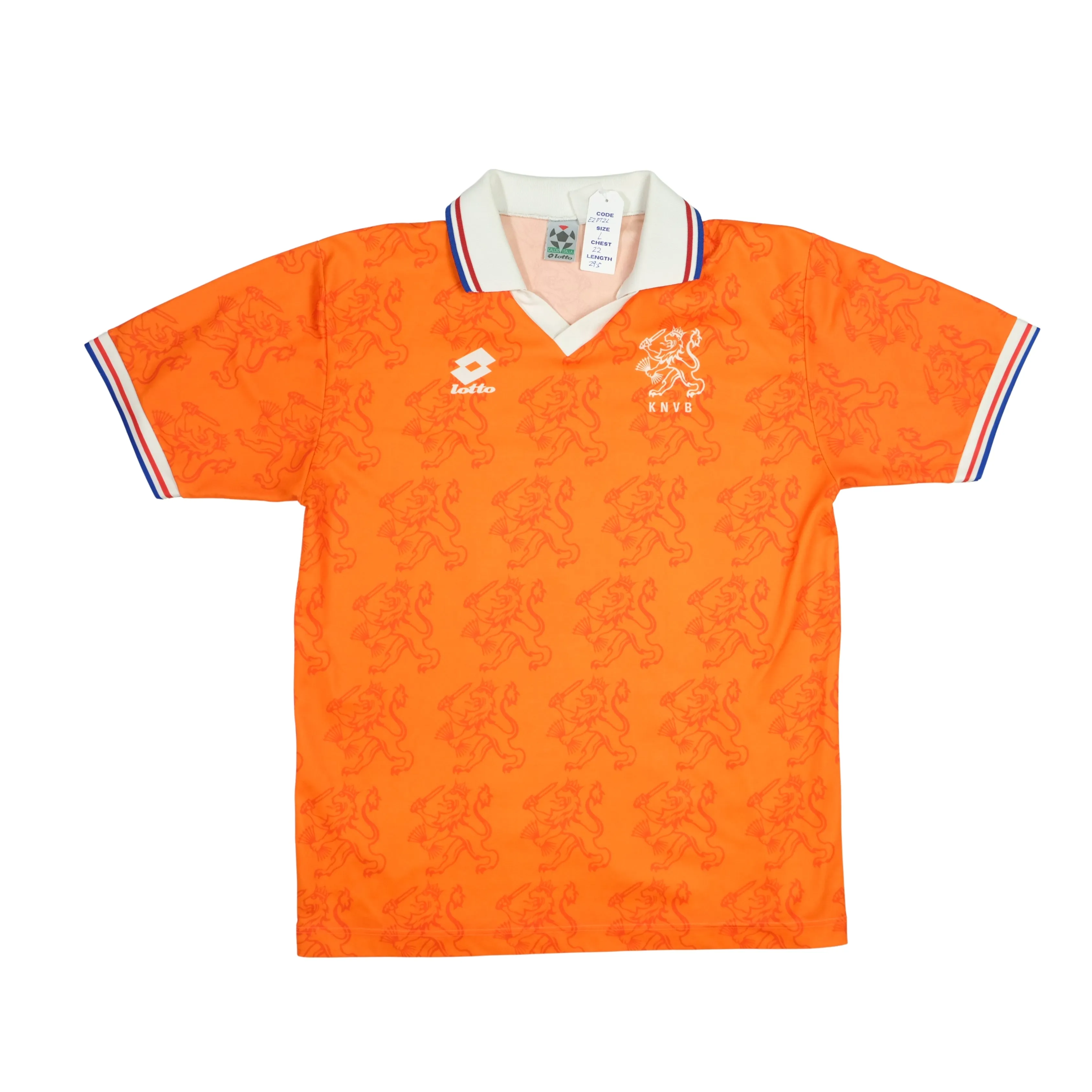 Holland / Netherlands 1994/1995 Original Home Football Shirt Lotto Large