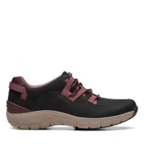 Hollistercomfortshoes Clarks Wave Rang AP Black Combination 68583 CLEARANCE