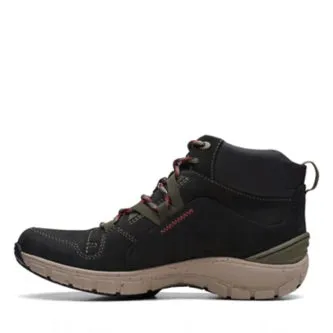 Hollistercomfortshoes Clarks Wave Summit AP Black Combination 68579 CLEARANCE