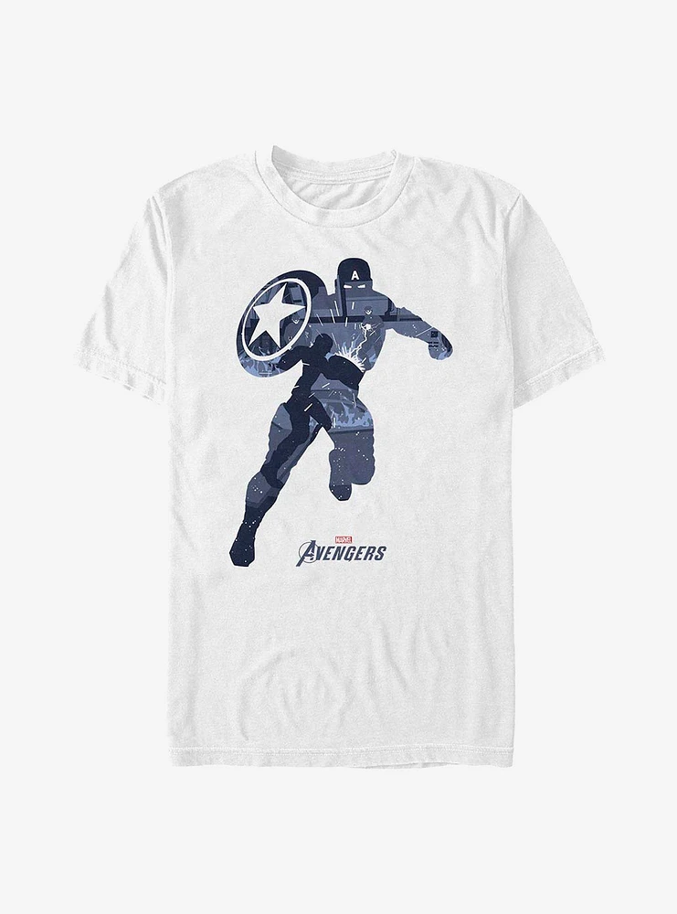 Hot Topic Marvel Captain America Cap Scene T-Shirt