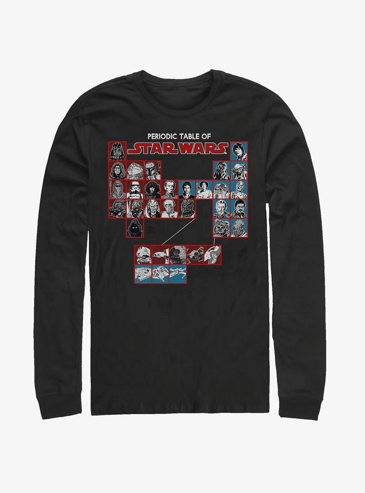 Hot Topic Star Wars Hero Chart Long-Sleeve T-Shirt