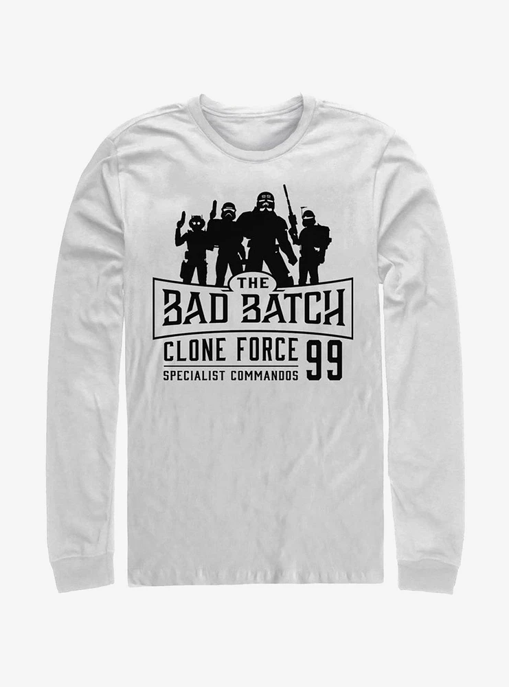 Hot Topic Star Wars The Clone Bad Batch Emblem Long-Sleeve T-Shirt