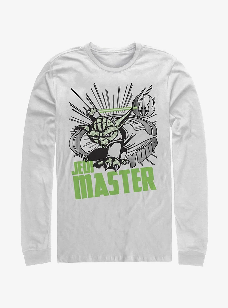 Hot Topic Star Wars The Clone Yoda Master Long-Sleeve T-Shirt