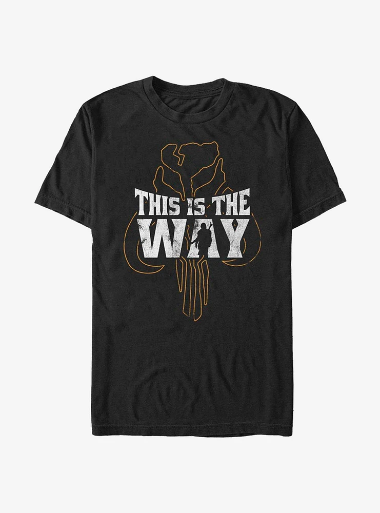 Hot Topic Star Wars The Mandalorian This Is Way Iron Heart Outline T-Shirt