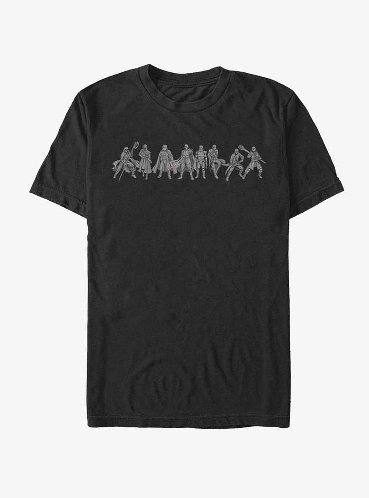 Hot Topic Star Wars: The Rise of Skywalker New Order Line-Up T-Shirt