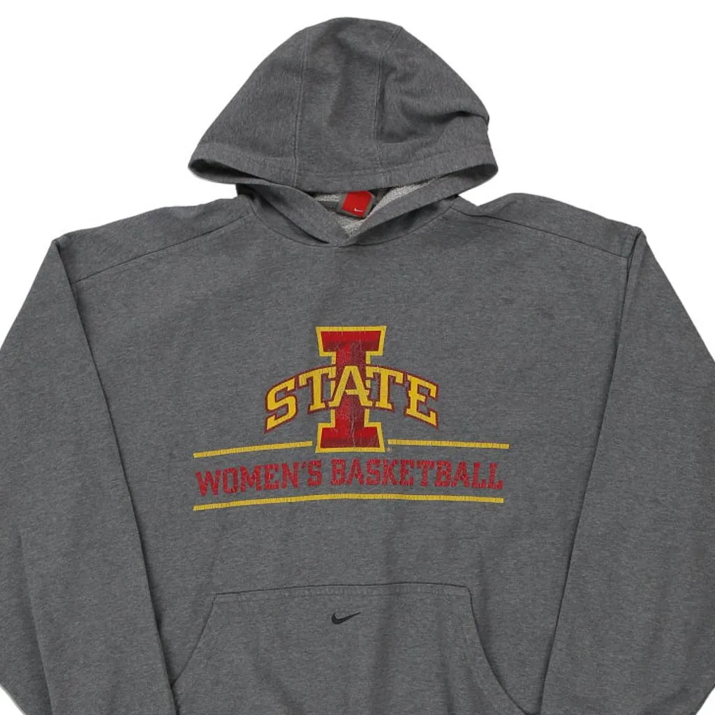 I State Womens Basketball Nike College Hoodie - XL Grey Cotton Blend