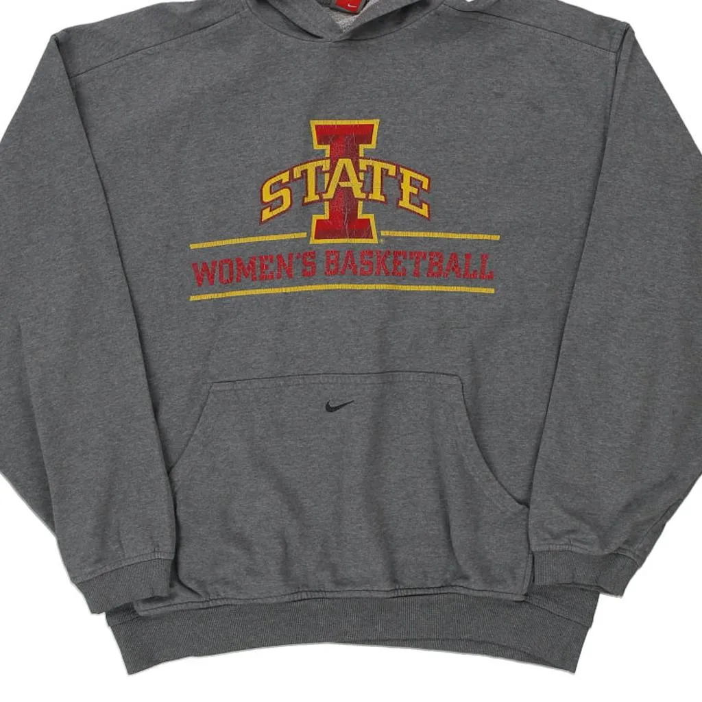 I State Womens Basketball Nike College Hoodie - XL Grey Cotton Blend