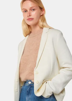 Ivory Slim Jersey Jacket