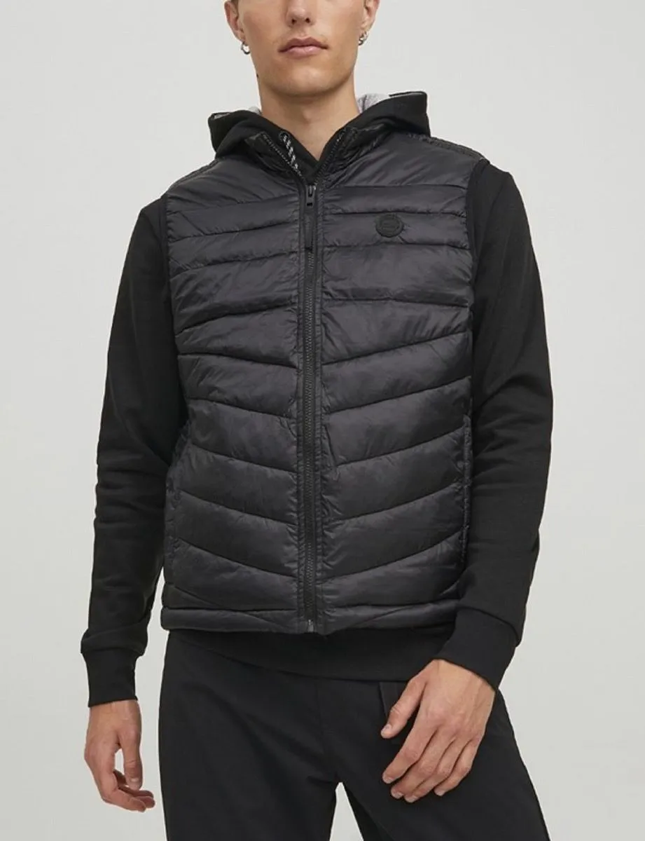 Jack & Jones Hero Puffer Bodywarmer Gilet Black