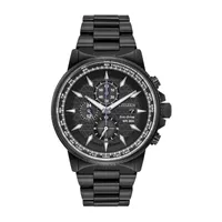 JCPenney Citizen Marvel Black Panther Mens Chronograph Black Stainless Steel Bracelet Watch Ca0297-52w