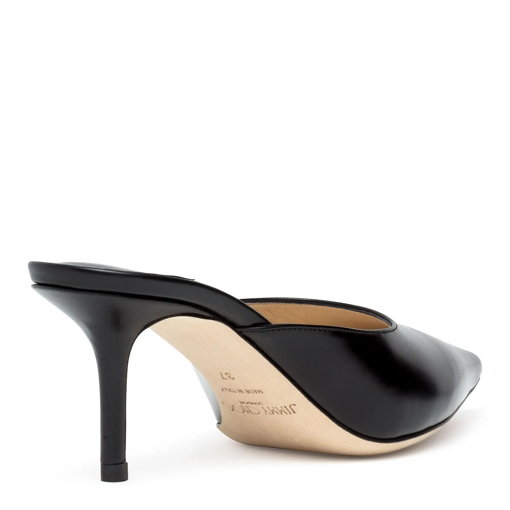 Jimmy Choo Rav 65 black leather mules