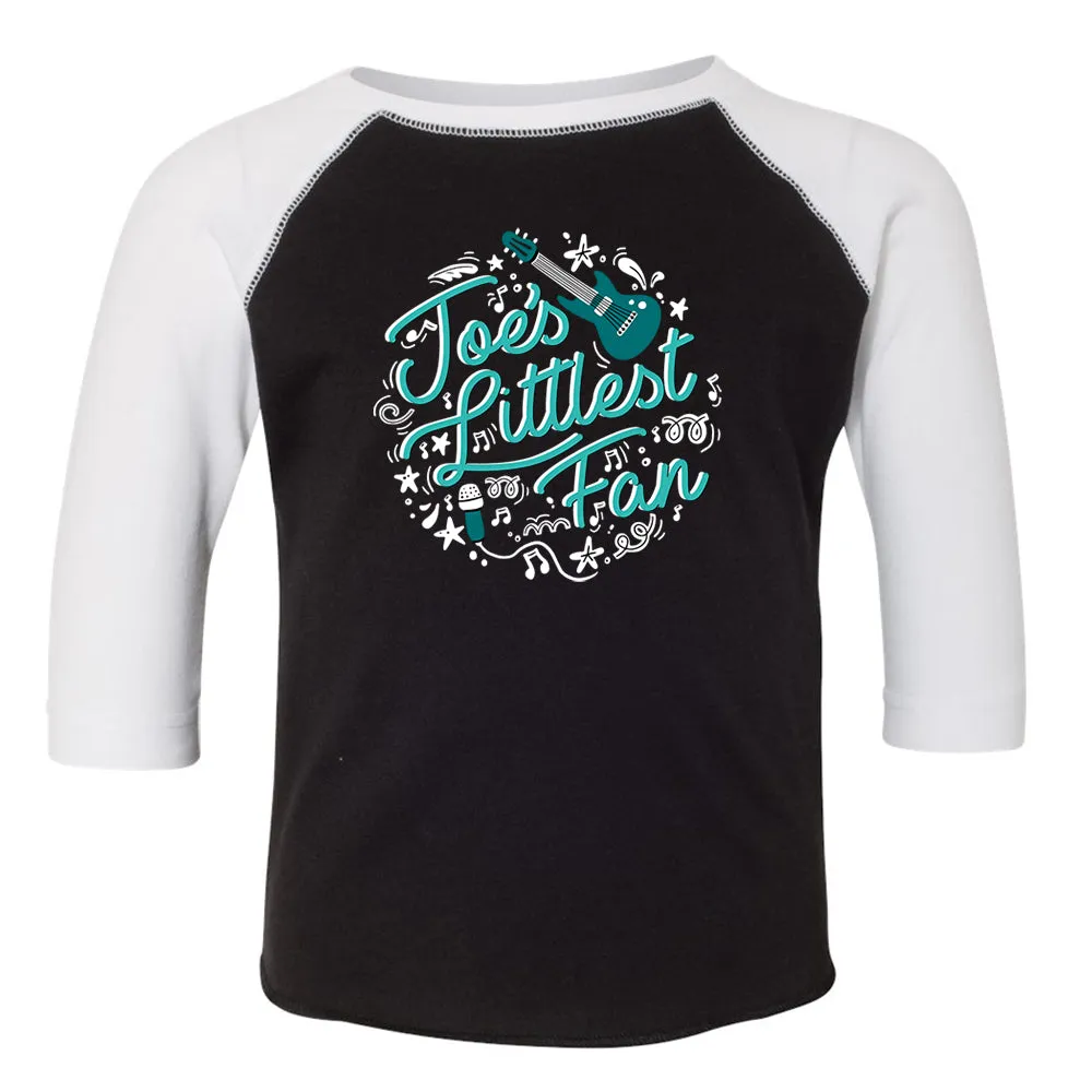 Joe's Littlest Fan Baseball 3/4 Sleeve T-Shirt (Toddler)