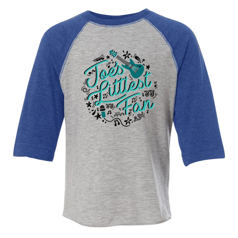 Joe's Littlest Fan Baseball 3/4 Sleeve T-Shirt (Toddler)
