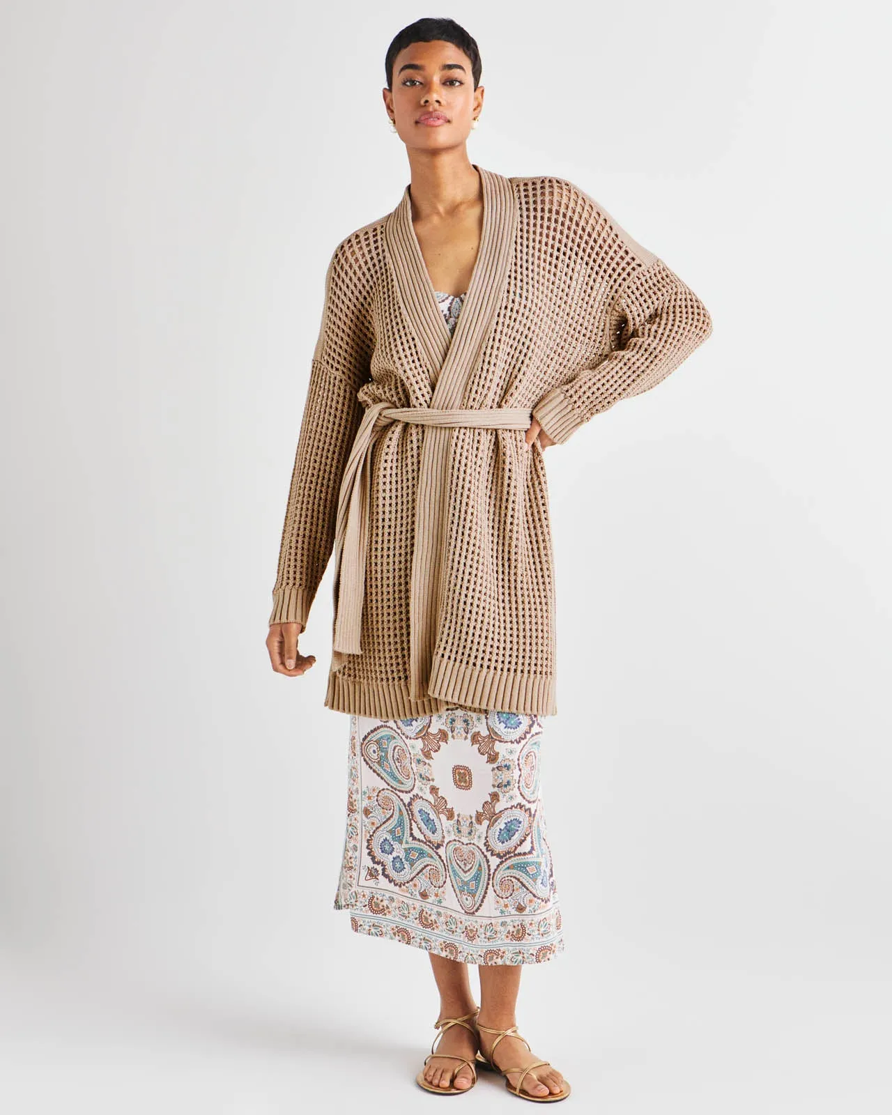 Joyce Open Knit Cardigan