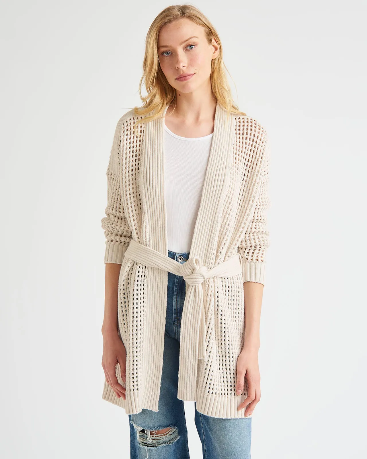 Joyce Open Knit Cardigan