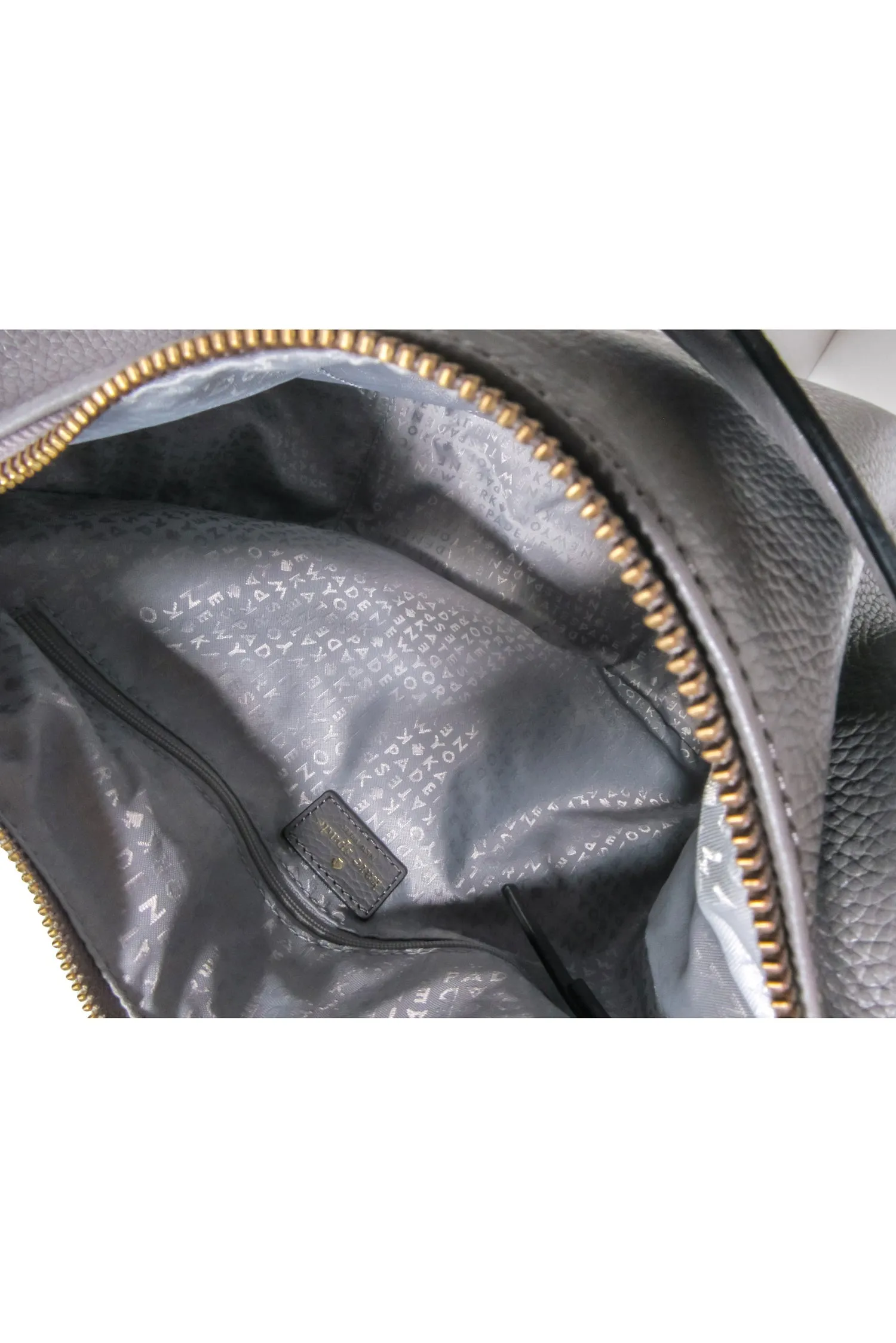 Kate Spade - Grey Pebbled Leather Shoulder Bag