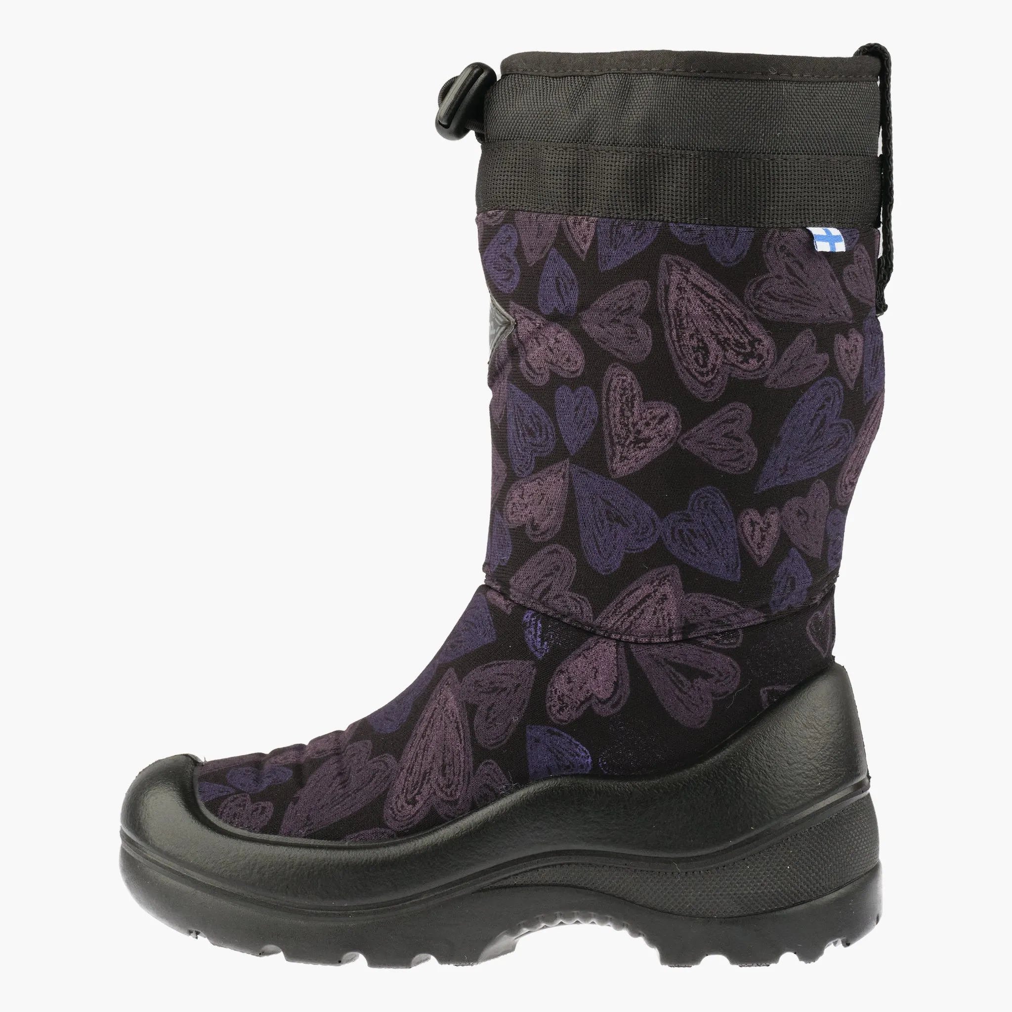 Kids winter boots Lumilukko, Black Sweetheart