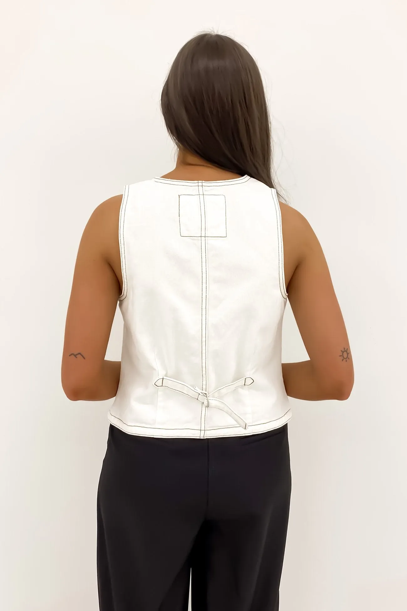 Korin Vest Vintage White