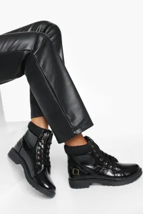 Lace Up Combat Boots