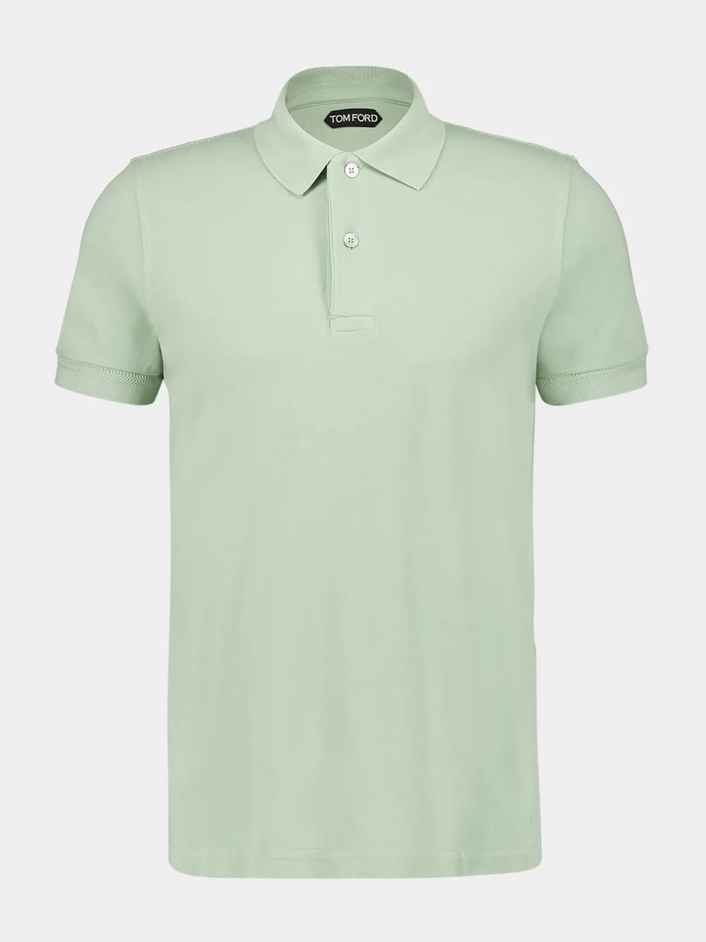 Light Green Tennis Piqué Polo Shirt