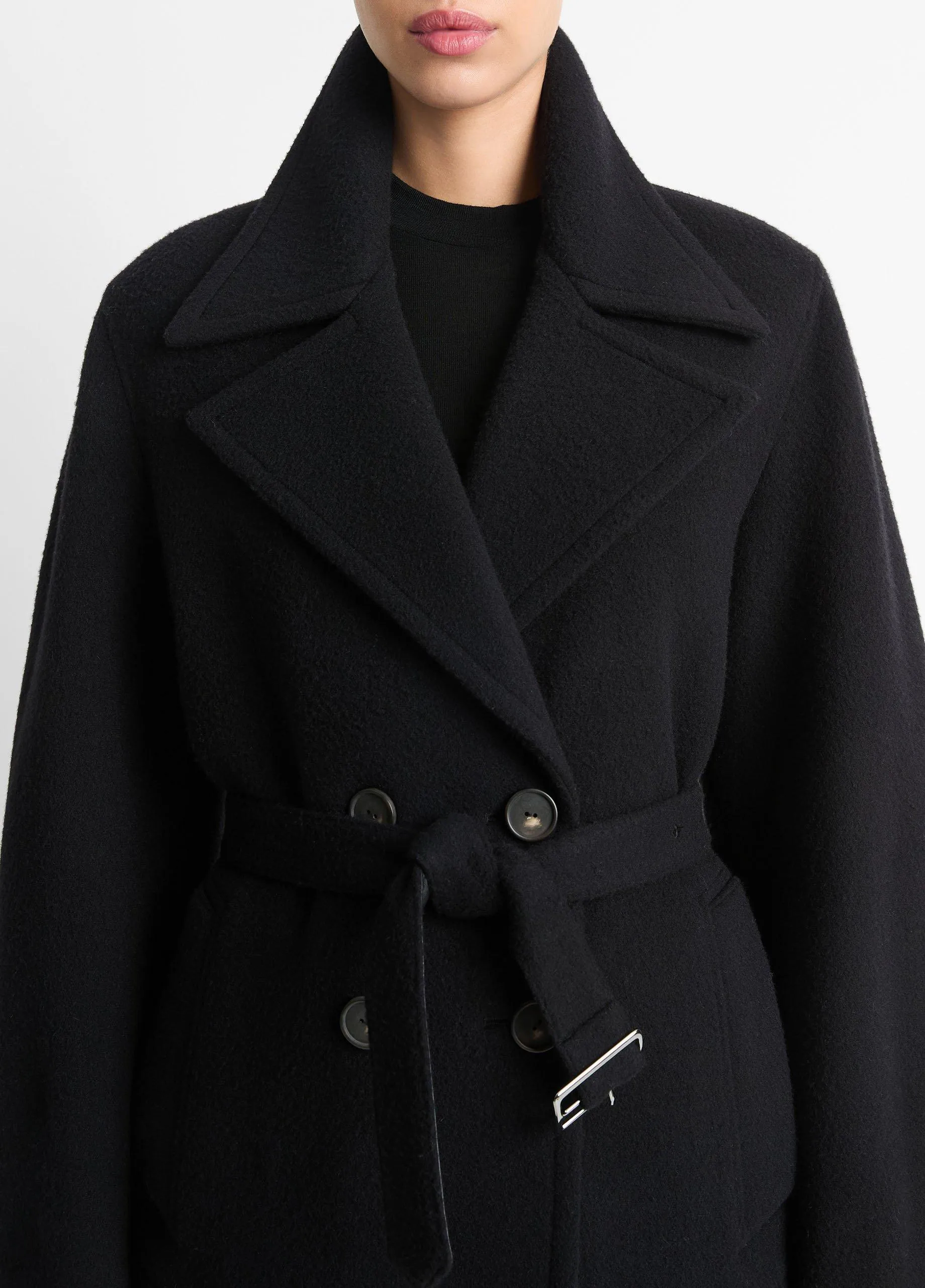 Lofty Italian Wool-Blend Belted Jacket