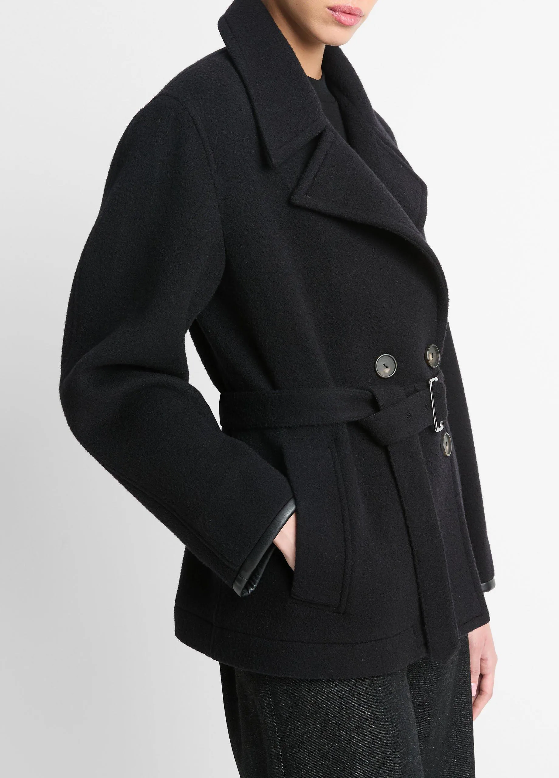 Lofty Italian Wool-Blend Belted Jacket