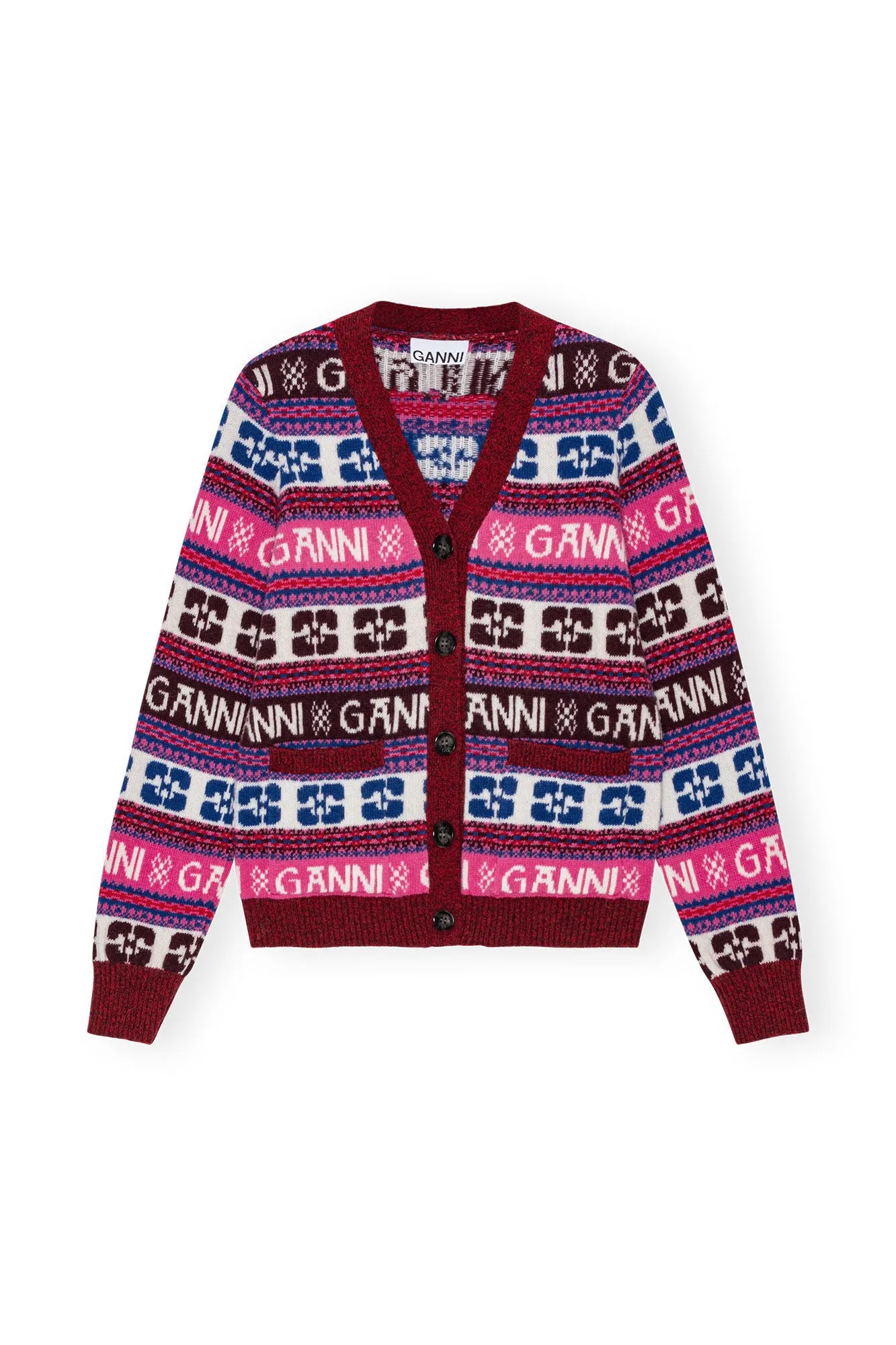 Logo Wool Mix Cardigan