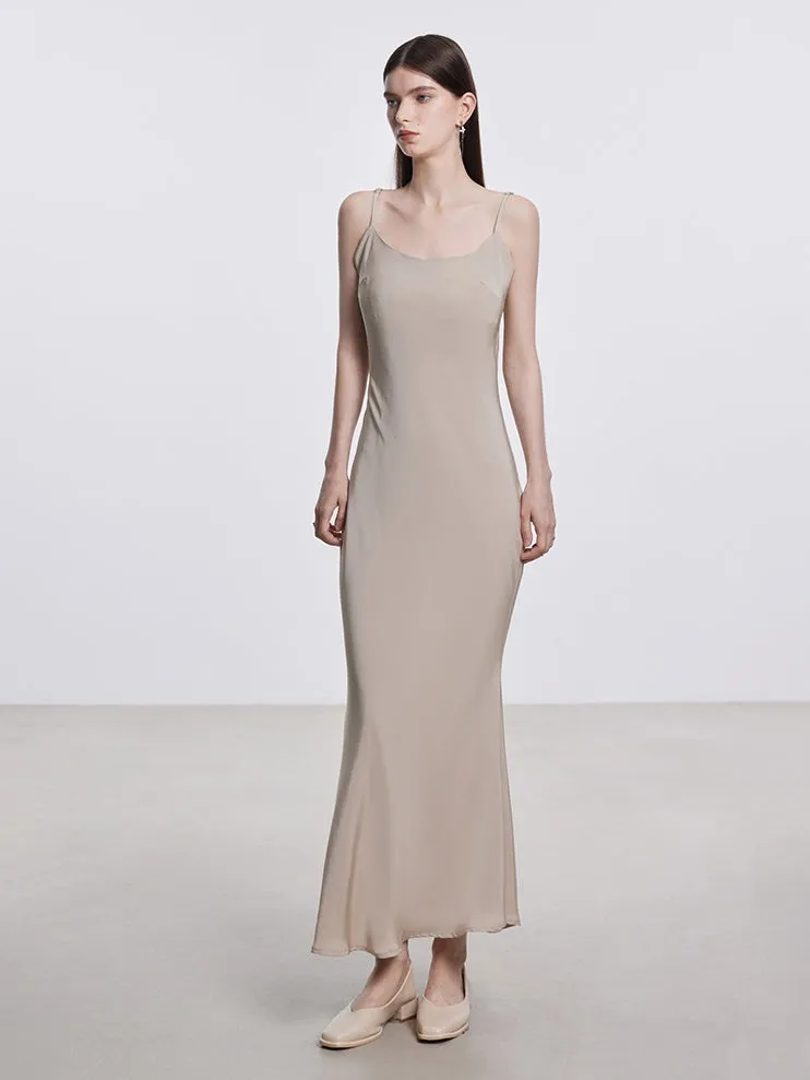 Long Sling Dress ＆ Sun Protection Sheer Cardigan