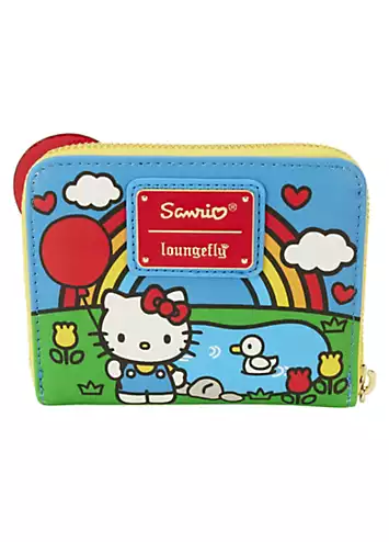 Loungefly Hello Kitty 50th Anniversary Chenille Kitty Zip Around Wallet | Kaleidoscope