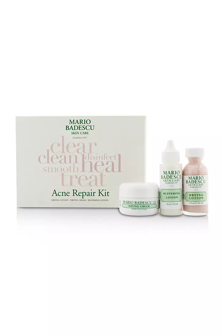 Mario Badescu MARIO BADESCU - Acne Repair Kit: Drying Lotion 29ml + Drying Cream 14g + Buffering Lotion 29ml 3pcs